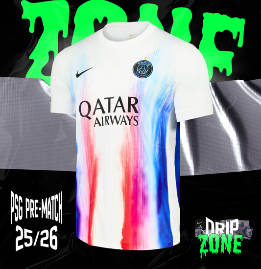 Maillot Pre-Match PSG Nike Dri-FIT Édition Spéciale LDC - Blanc