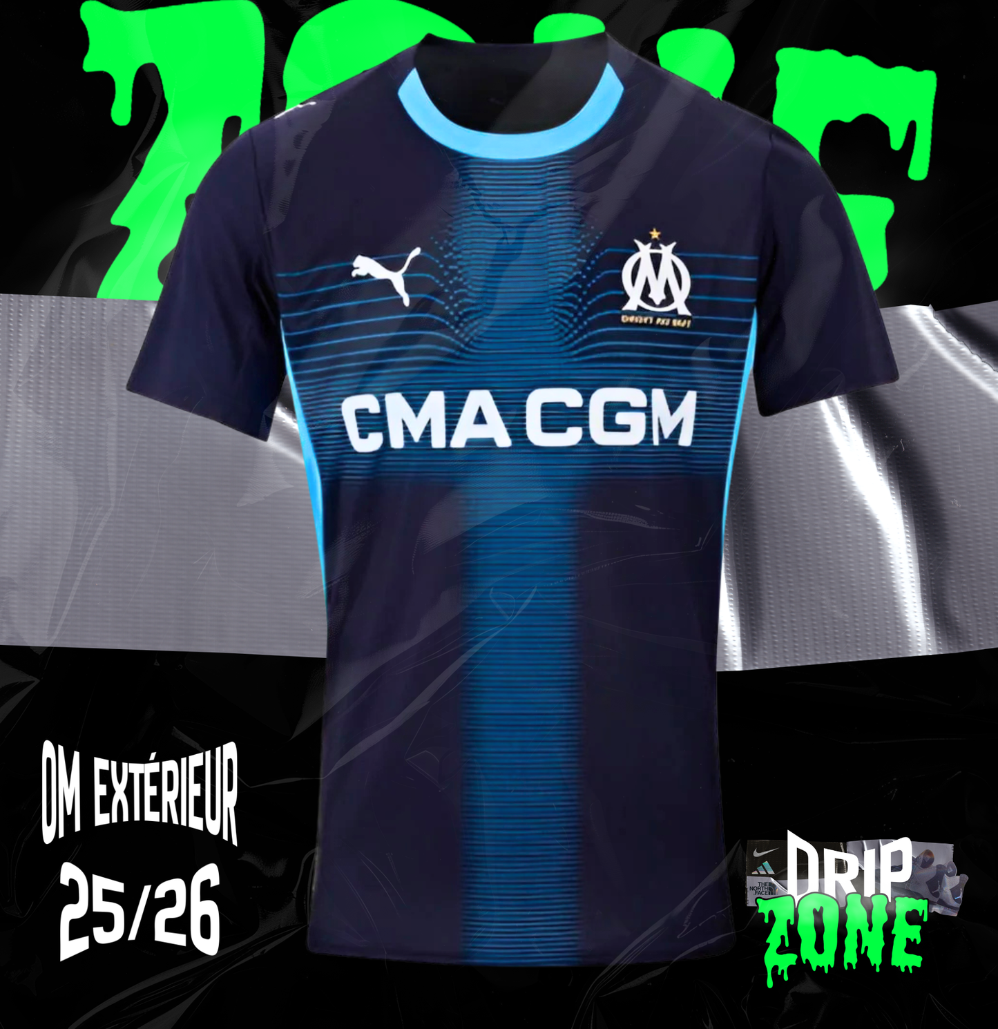 Maillot Authentique OM Extérieur 25/26