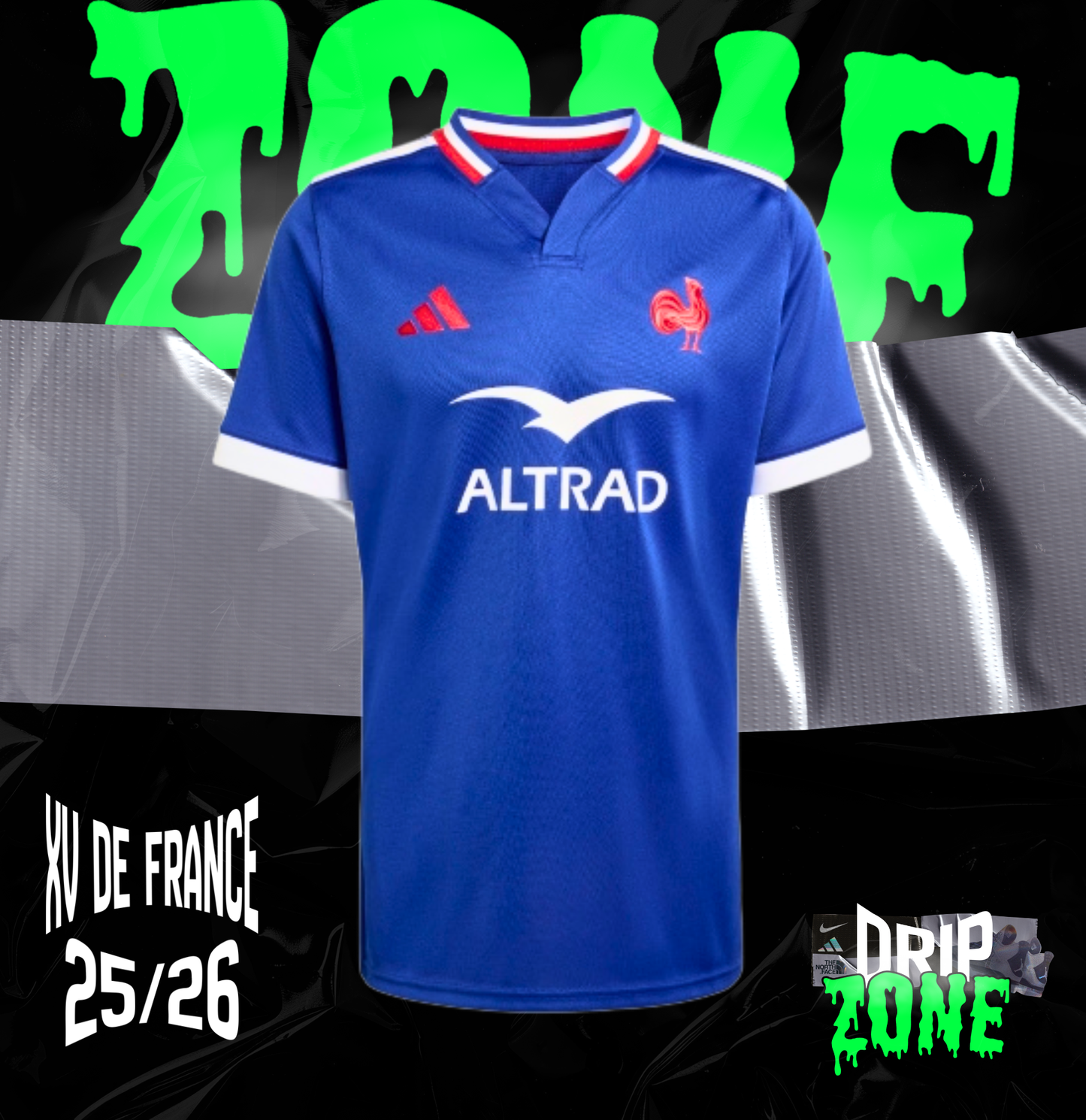 Maillot Domicile XV de France Adidas 2025/2026